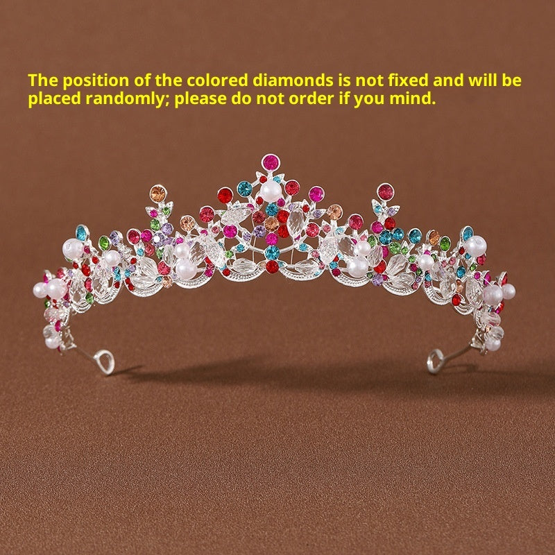 Elegant Handmade Crown Bridal Headdress Women's