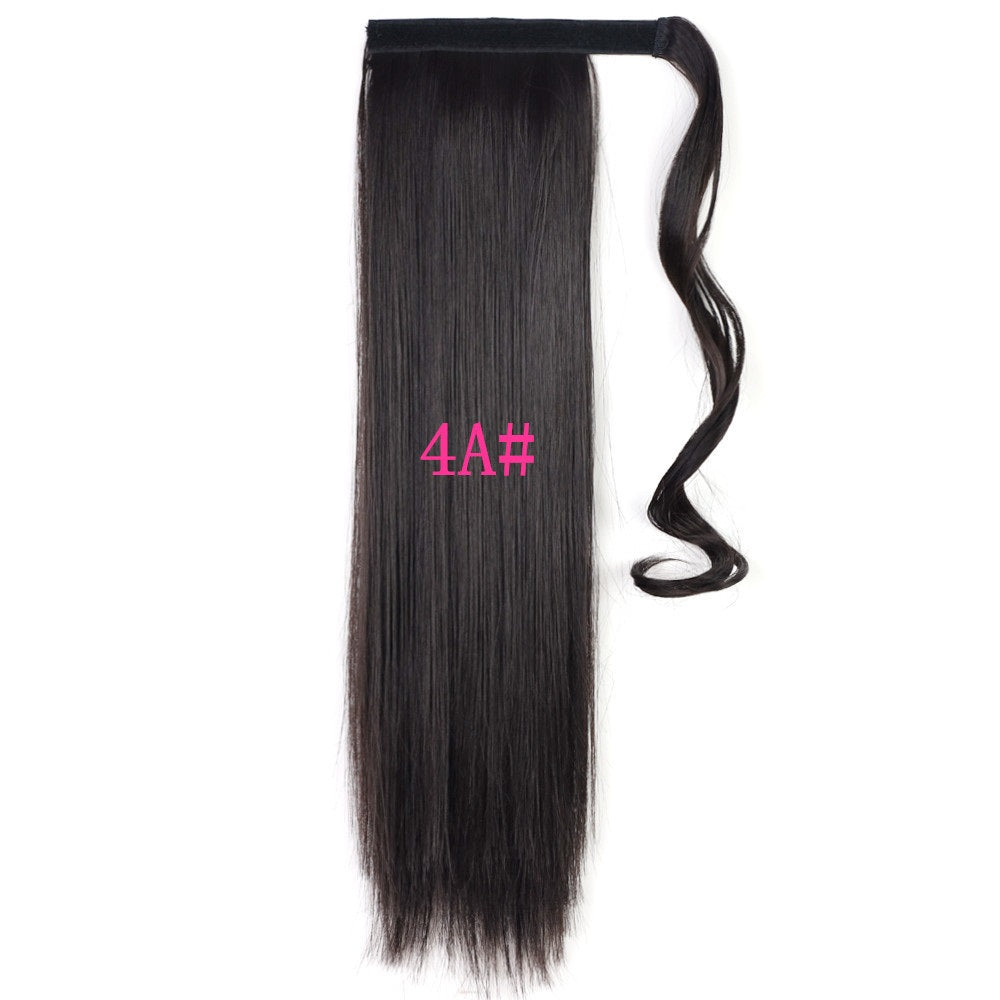 Long Straight Wrap Around Clip In Ponytail Hair