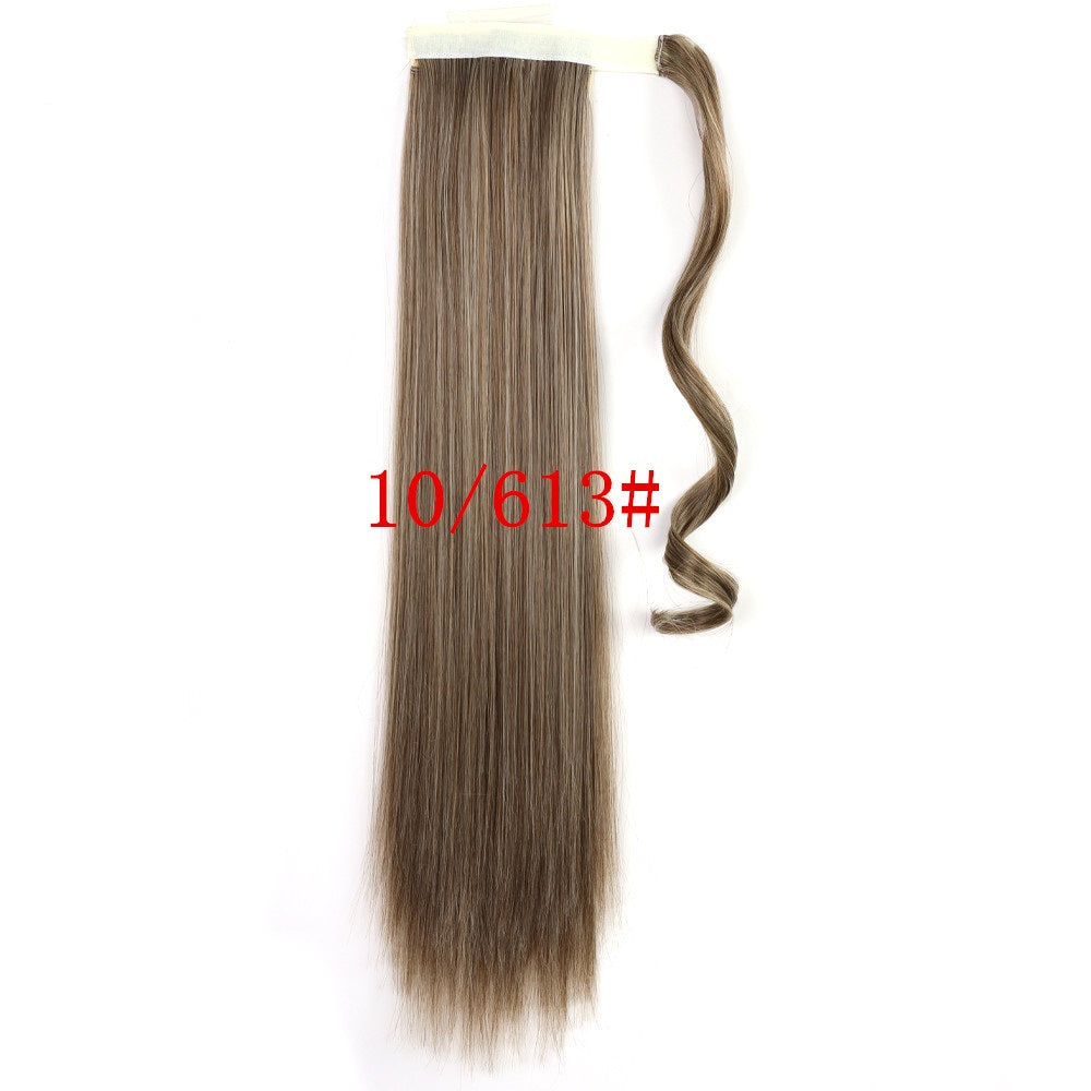 Long Straight Wrap Around Clip In Ponytail Hair