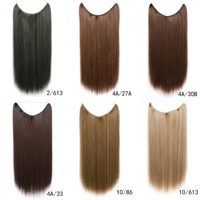 22 inches Invisible Wire No Clips in Hair