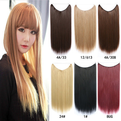 22 inches Invisible Wire No Clips in Hair