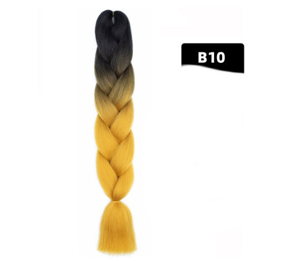 Color Big Braid African Chemical Fiber High Temperature
