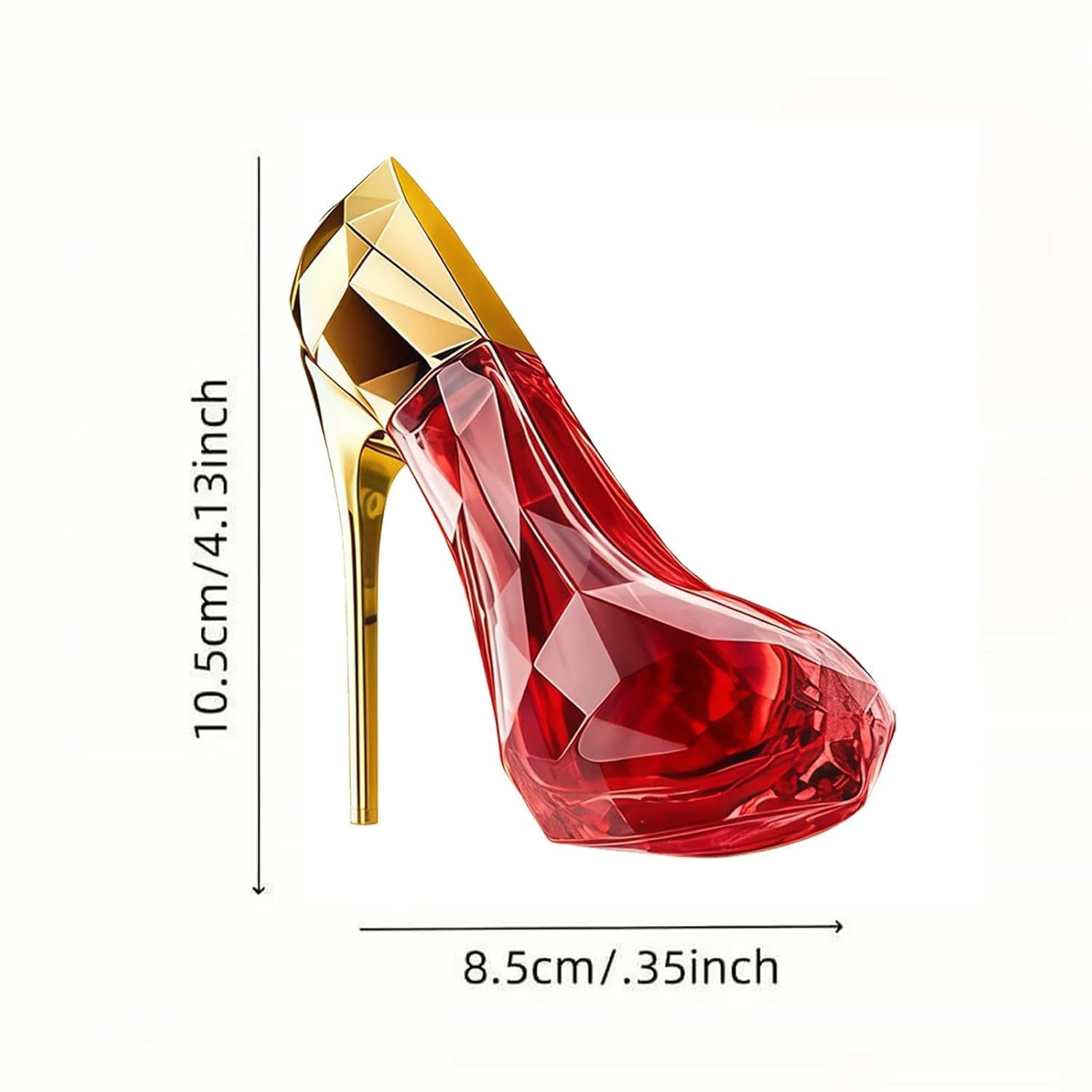 A Unique And Luxurious Red High-heeled Shoe Design