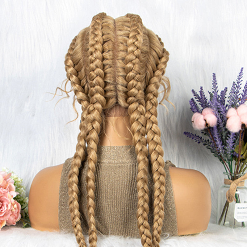 Braided Lace Front Wig With Baby Hair 4