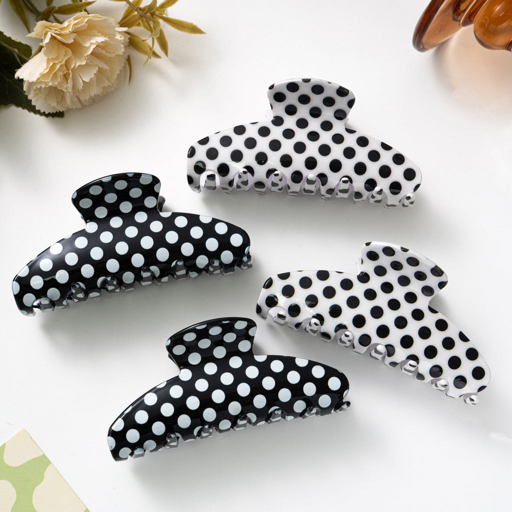 Affordable Luxury Style Polka Dot Grip Updo Hair