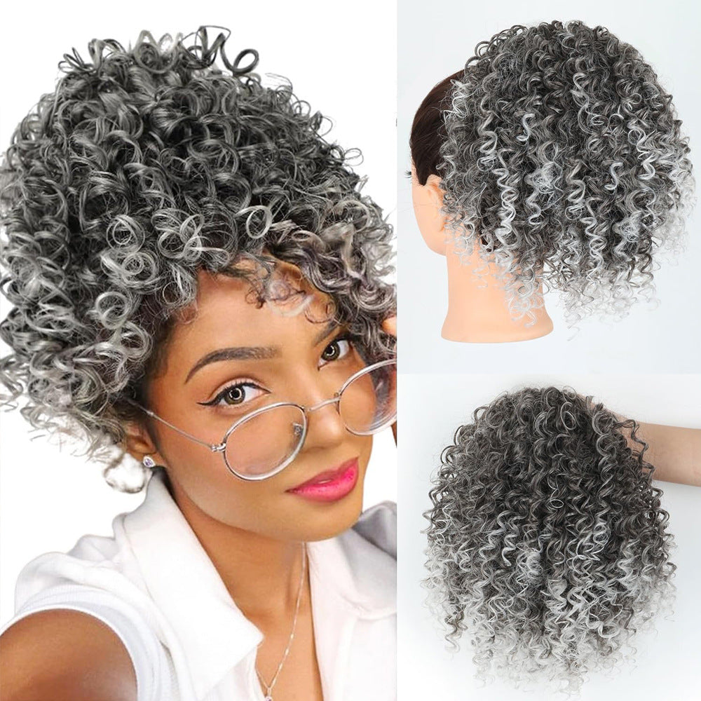 Drawstring Hair Bundle With African Black