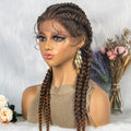 Braided Lace Front Wig With Baby Hair 4