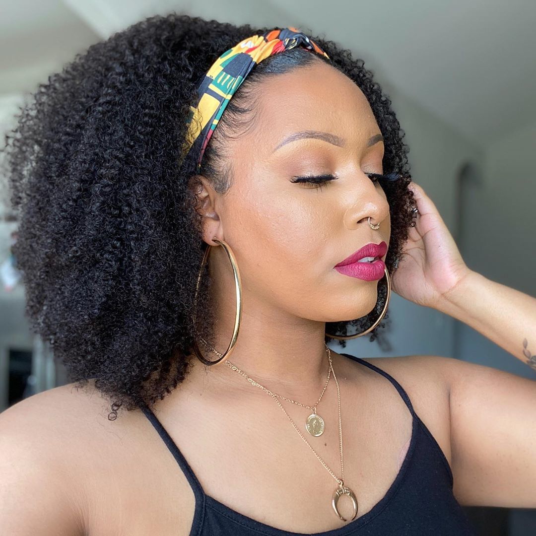 Black Hand Curl Small Curly Tube Binding Twist