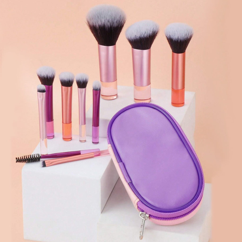 20-Piece Champagne-Colored Makeup Brush Set